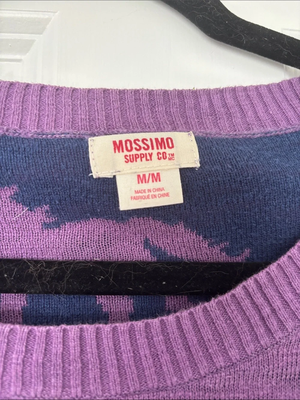 Mossimo purple and blue unicorn sweater size M ASO Teen Wolf Lydia Martin